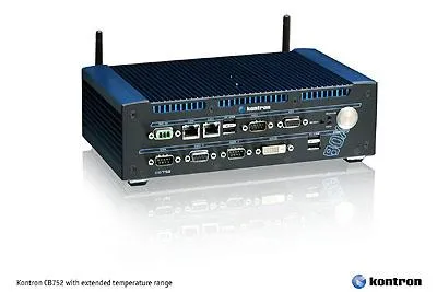 Bild: Kontron Embedded Box-PC CB 752 mit Intel Atom N270 Prozessor jetzt auch für erweiterte Umgebungstemperaturen