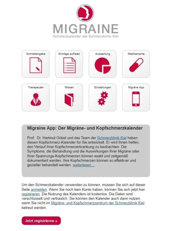 MigraineApp: Der neue online Migränekalender für Browser, iPhone und iPad