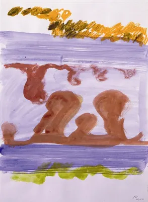 Bild: PER KIRKEBY. Skulpturen, Arbeiten auf Papier, Originalgrafik 1979-2006