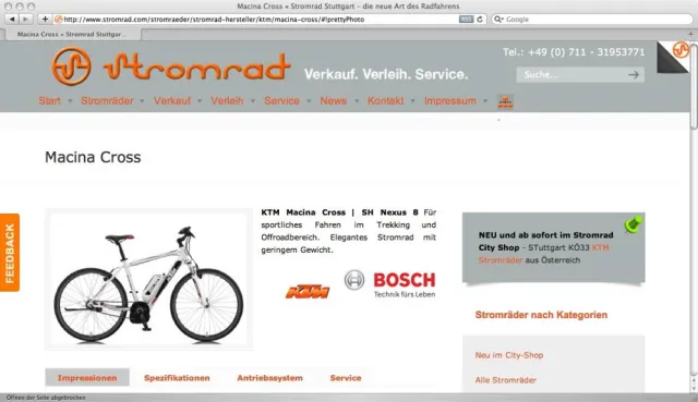 Bild: Frühjahrsbestseller bei Stromrad