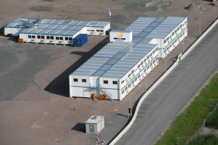 Bild: Container-Infrastruktur sichert Baustellenbetrieb