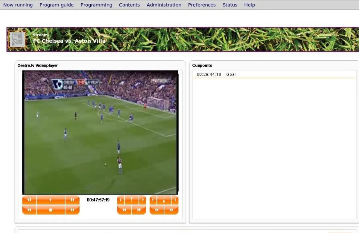 Spielaufzeichnung mit Scout7 Xeatre.tv