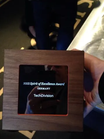 Bild: TechDivision gewinnt den Magento Spirit of Excellence Award 2013