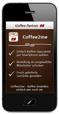 Kaffee Partner entwickelt Kaffee-Bestell-App für Business-Meetings Bild: Kaffee Partner entwickelt Kaffee-Bestell-App für Business-Meetings