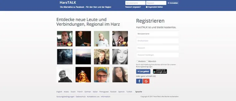 Bild: Facebook Alternative für die Region Harz ist gestartet!