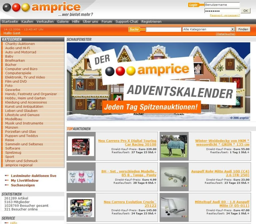 Der amprice-Adventskalender kommt mit seinen Angeboten ab 10 Cent bei den MItgliedern sehr gut an.