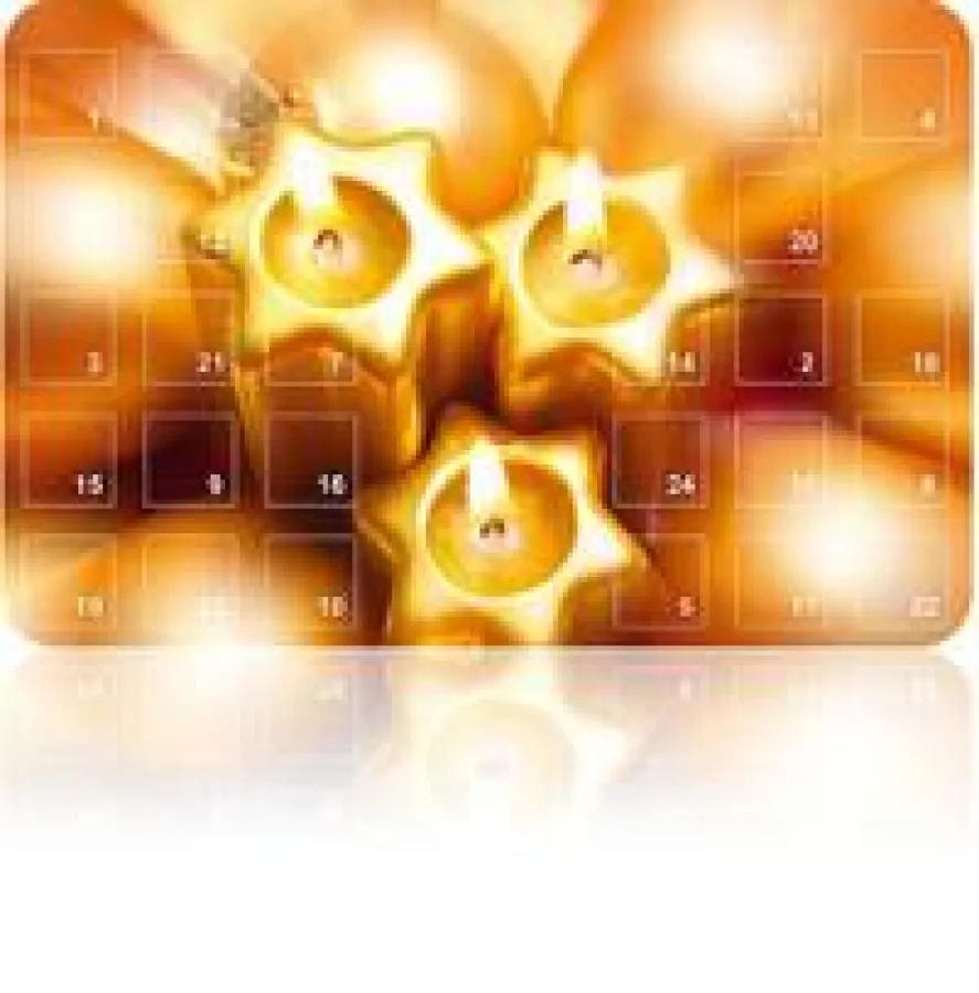 Ein Beispiel für einen stimmungsvollen Adventskalender