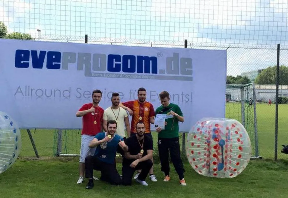 Das Gewinnerteam von der ersten Bumperball Meisterschaft in Deutschland