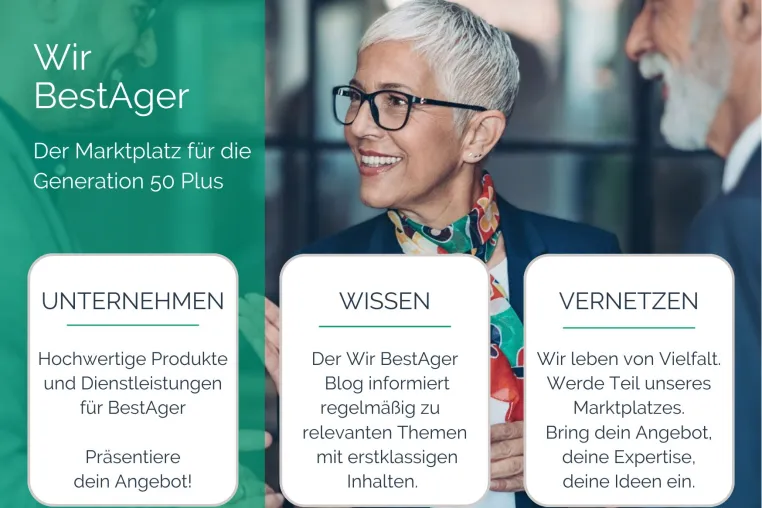 Wir BestAger, der Marktplatz für aktive Menschen 50 Plus, startet unter https://wir-bestager.jetzt Bild: Wir BestAger, der Marktplatz für aktive Menschen 50 Plus, startet unter https://wir-bestager.jetzt