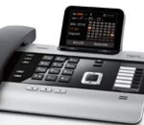 Bild: Brücke zwischen Gigaset Communications-Telefongeräten und professioneller und schnurloser DECT-Headset-Technik