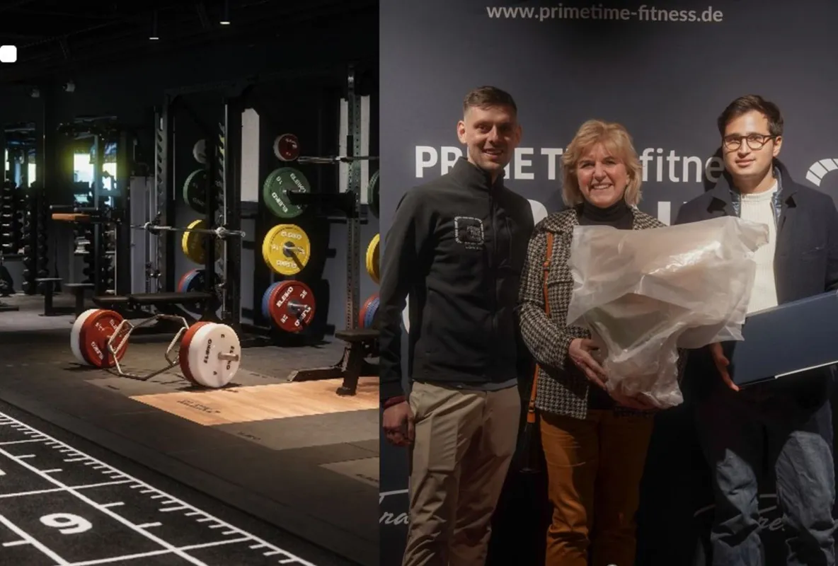 HOME-Studio-Eigner Michael Remlinger, stv. Bürgermeisterin Kerstin Skode, Gemeinderat Mete Ünal (© PRIME TIME fitness)