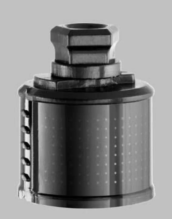 hybcell: zylindrisches Microarray zur DNA- und Proteinanalytik.  Bildhinweis: Anagnostics (Abdruck h