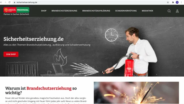 Bild: Pressemitteilung: Provinzial mit neuem Online-Shop /Relaunch der Online-Plattform zur Brandschutzerziehung