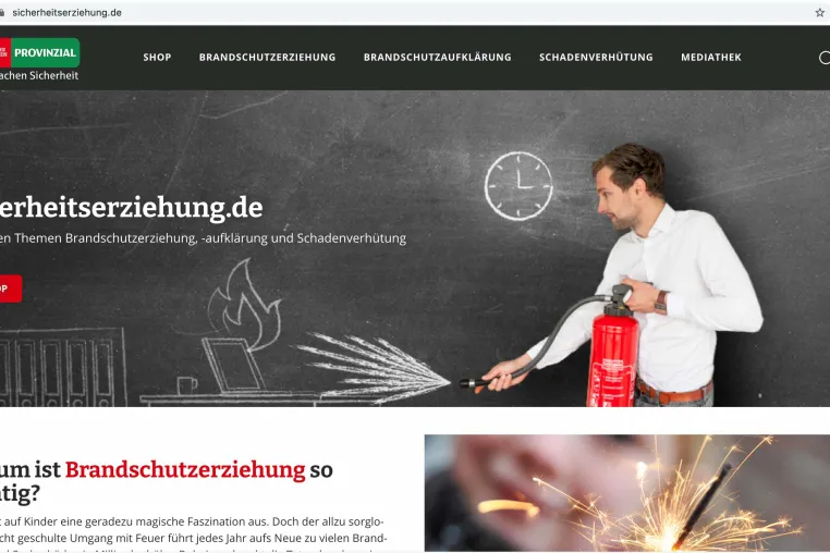 Bild: Pressemitteilung: Provinzial mit neuem Online-Shop /Relaunch der Online-Plattform zur Brandschutzerziehung