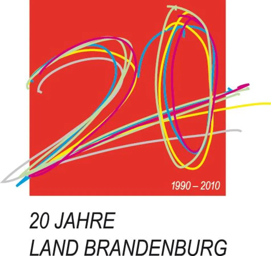 Mit diesem Logo feiert das Land Brandenburg sein 20-jähriges Jubiläum