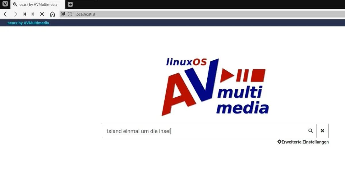 AVMultimedia mit lokaler Meta-Suchmaschine