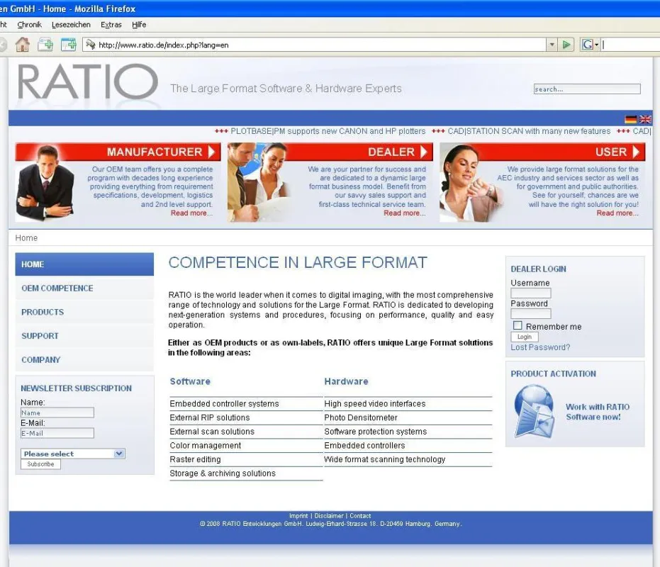 www.ratio.de mit neuem Gesicht