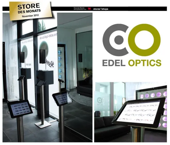 Bild: Award für Virtuelle Warenauslage im Edel Optics Flagshipstore