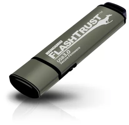 Bild: Weltneuheit: Extraschneller USB-Stick 3.0 Kanguru FlashTrust immun gegen BadUSB-Attacken
