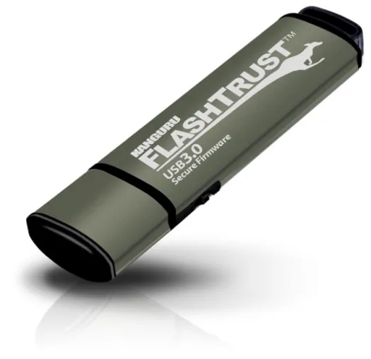 Bild: Weltneuheit: Extraschneller USB-Stick 3.0 Kanguru FlashTrust immun gegen BadUSB-Attacken