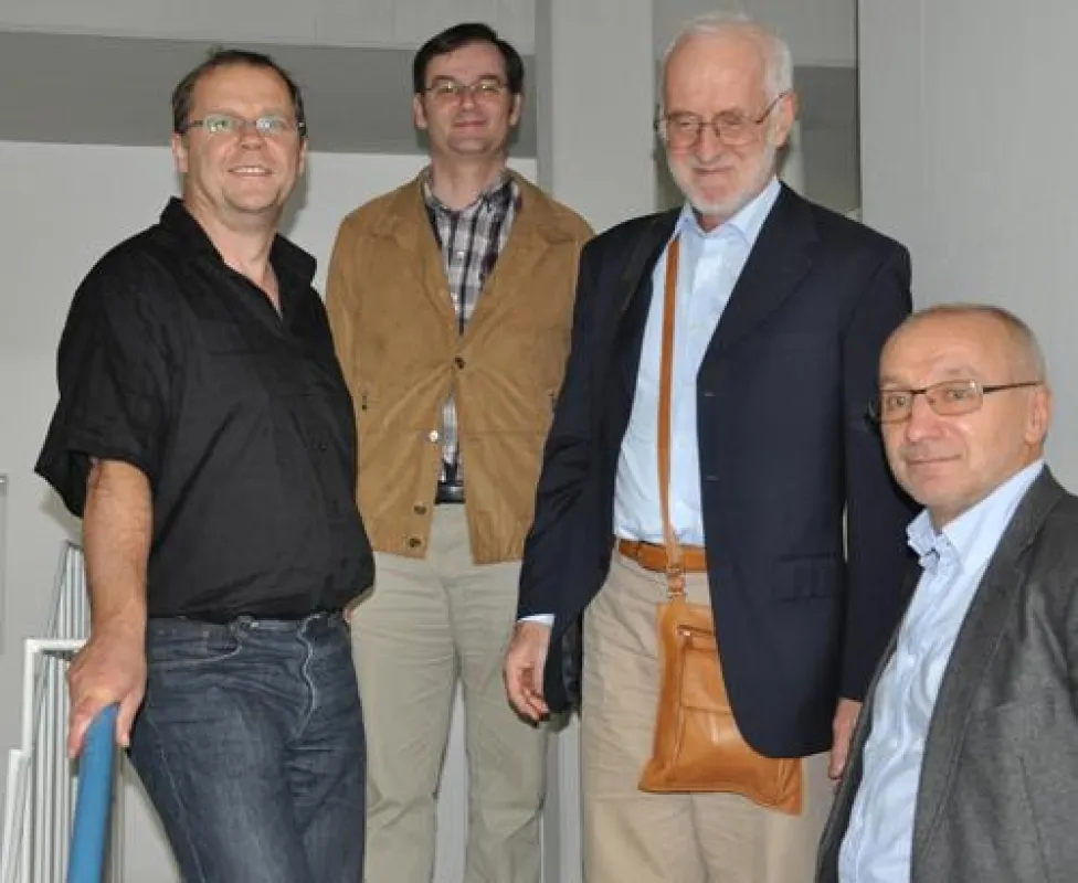 vlnr: Dr. Klaus-Dieter Schewe, Dr. Gerhard Schellhorn, Dr. Egon Börger, Dr. Bernhard Thalheim