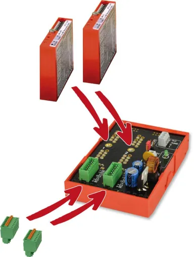 Bild: Analoge Backplane AP2a für 5B Module von bmcm mit erweiterter Funktionalität