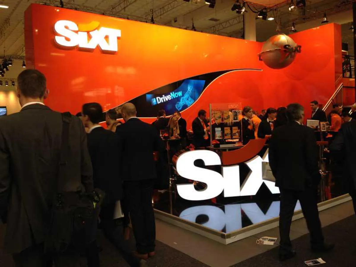 Bildunterschrift: Messestand von Sixt auf der ITB (Foto: MDS PAtec, frei zur Veröffentlichung bei Na