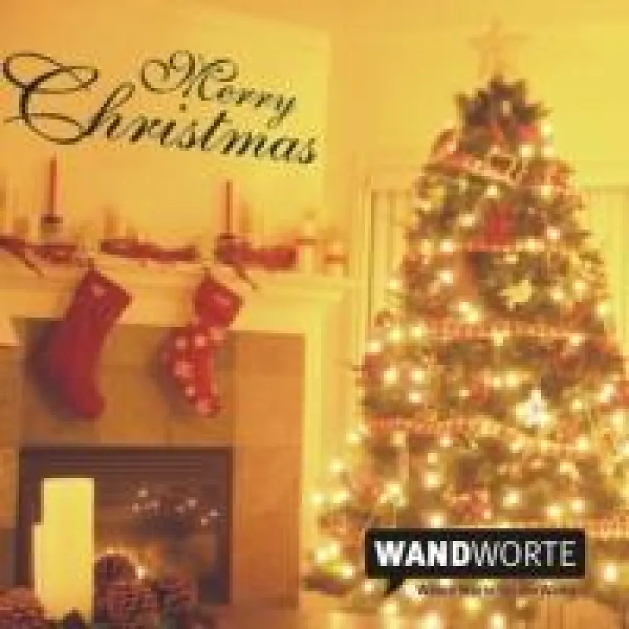 Weihnachtliches Wandtattoo