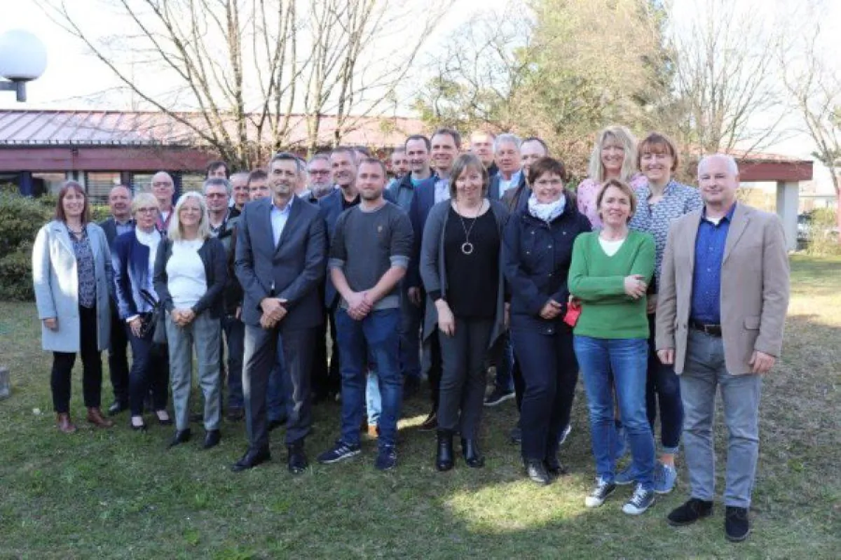 Die BBW-Jubilare, hier zusammen mit ihren Laudatoren und der Geschäftsführung.