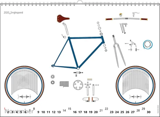 Bild: Verlag radundbuch.de bringt neue Fahrradkalender 2020