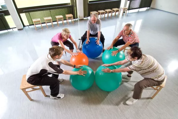 Bild: Schulung für Lungensportgruppe in der Espan-Klinik