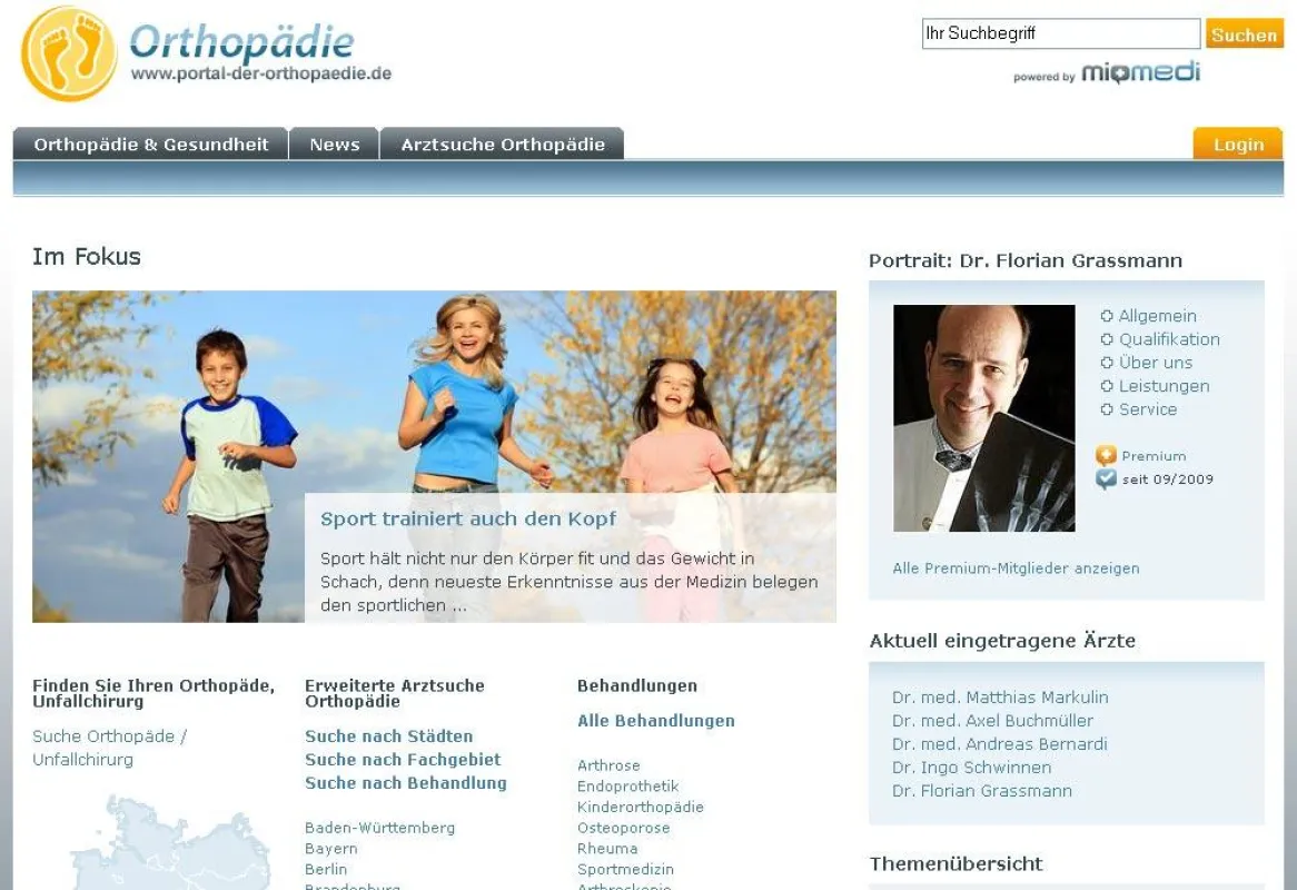 Portal der Orthopädie
