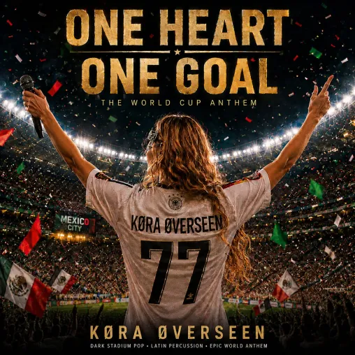Bild: Eine Stimme. Ein Ziel. Millionen Herzen: KØRA ØVERSEEN präsentiert ‚ONE HEART. ONE GOAL.