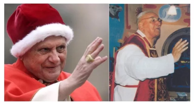 Bild: Papst Benedikt XVI. und Allgäuer Segenspfarrer Augustinus Hieber: eine denkwürdige Nähe!
