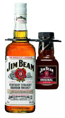 Bild: Doppelter Genuss in der Grillsaison: Jim Beam für kurze Zeit mit Original Jim Beam Barbecue Sauce erhältlich
