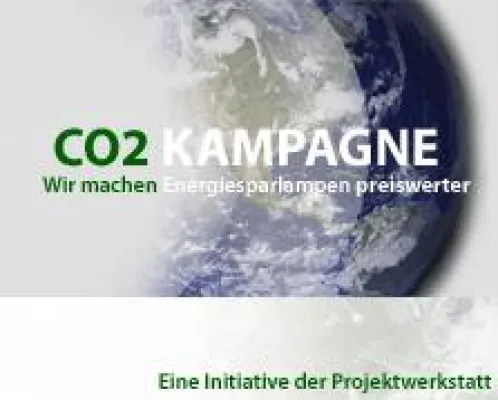Bild: Umwelt schützen und Geldsparen mit Energiesparlampen der CO2 Kampagne der Projektwerkstatt