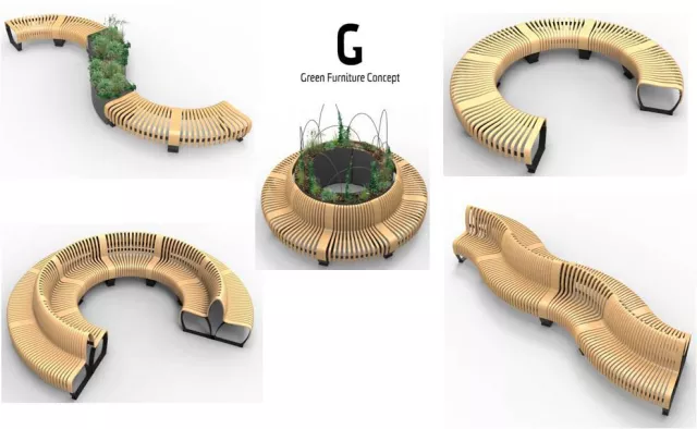 Modulare Sitzbänke aus Schweden bringen natürliche INTERIOR Atmoshpäre Bild: Modulare Sitzbänke aus Schweden bringen natürliche INTERIOR Atmoshpäre