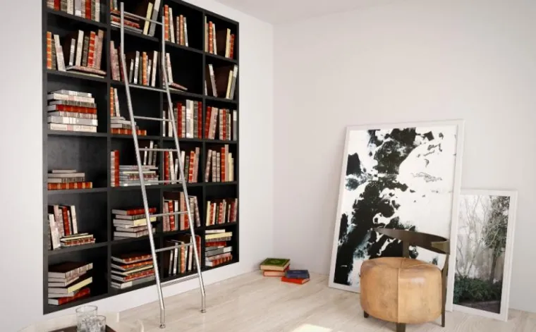 Bild: REICHERT ergänzt Sortiment um Edelstahlleiter für Bibliotheken