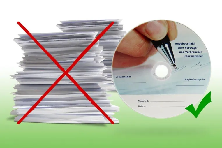 Bild: Papierloses Büro auch für private Haushalte