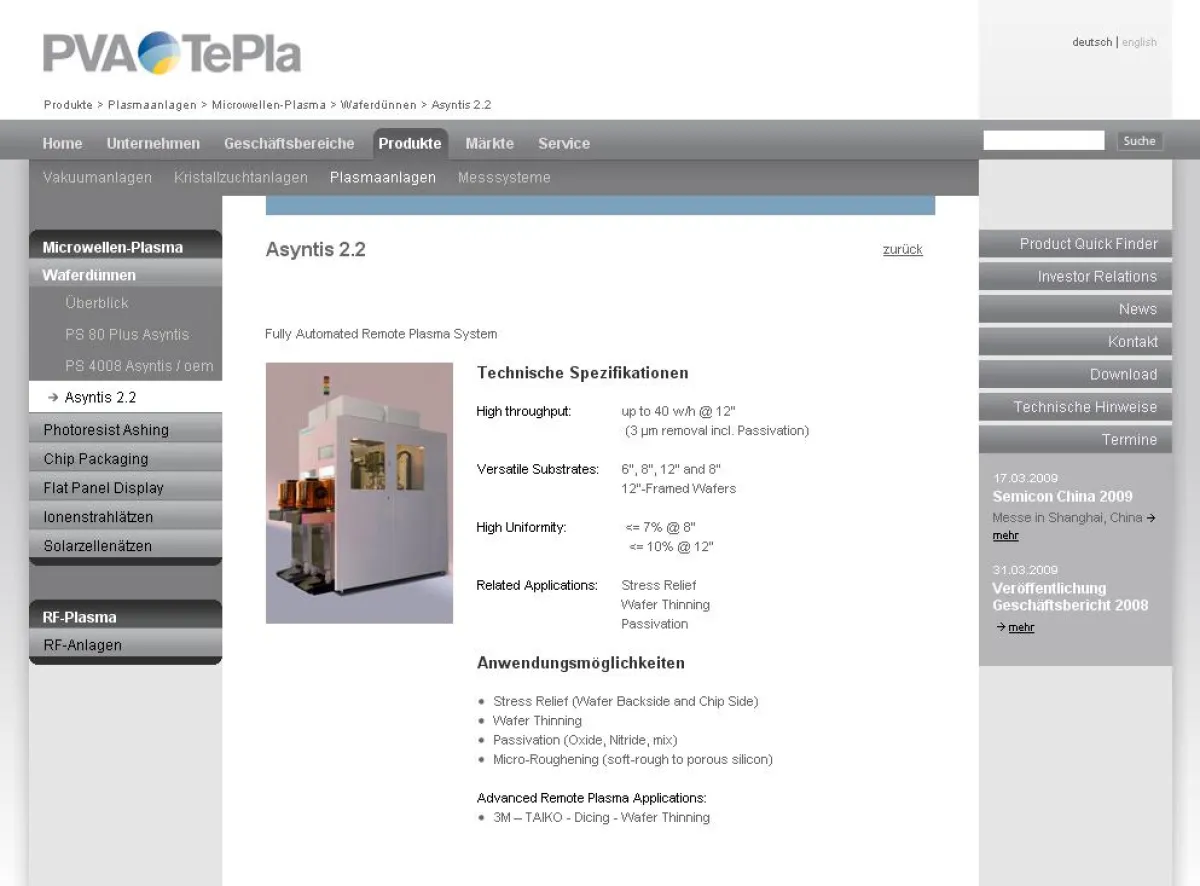 PVA TePla AG relaunch