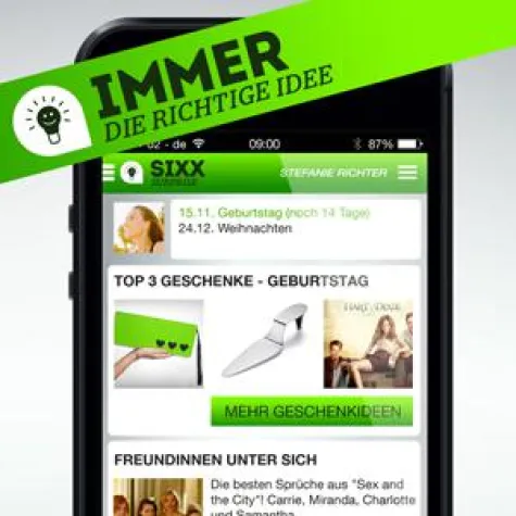 Bild: SIXX Surprise macht Frauen glücklich