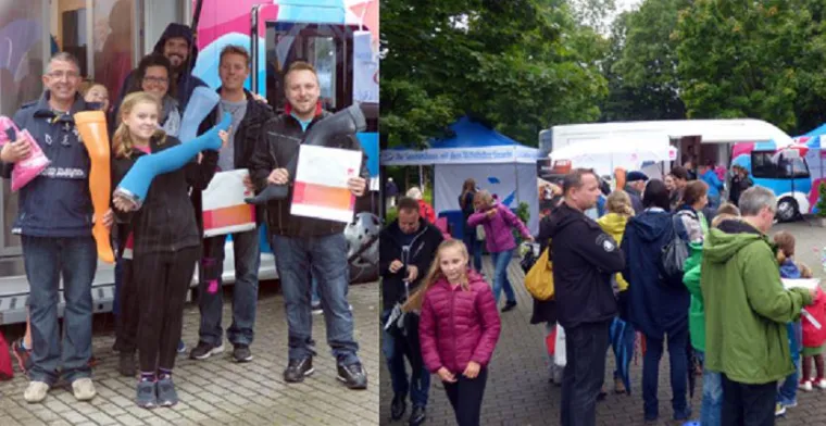 Bild: Infomobil für gesunde Beine klärte Besuchermassen deutschlandweit erfolgreich über Volkskrankheiten auf