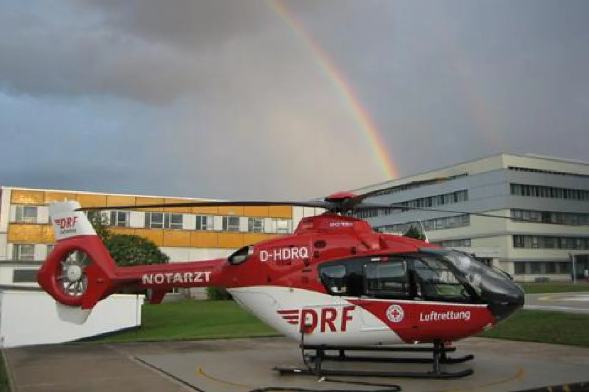 EC 135 der DRF Luftrettung im Einsatz
