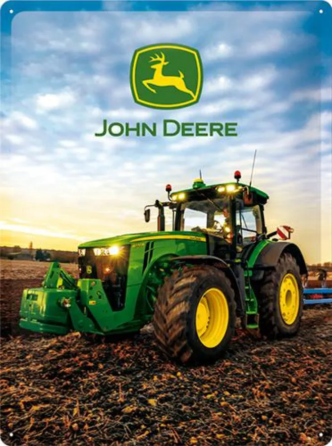 Blechschild John Deere