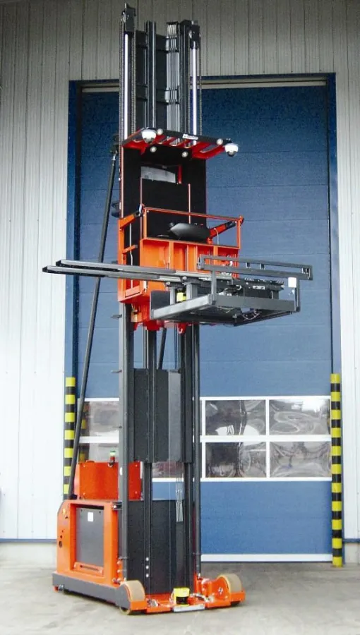 MAYESTO - Automatischer Hochregalstapler mit Teleskoptisch