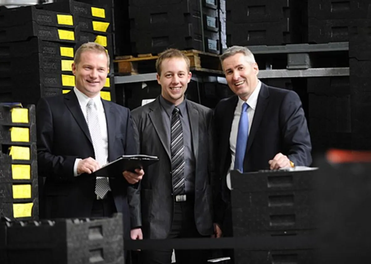 Geschäftsführung der Mumme Personalservice GmbH v.l. Joachim Wilmers, Sebastian Mumme, Stephan Sczypior