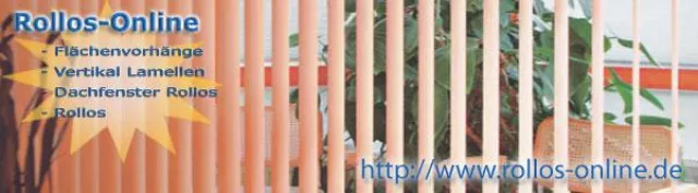 Bild: Flächenvorhänge, Vertikal Lamellen, Rollos und Dachfenster-Rollos sind individuell konfigurierbar