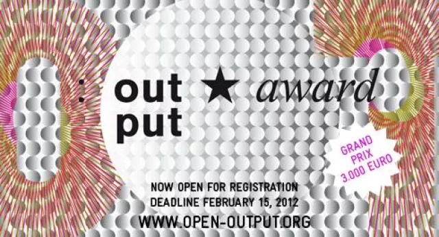 Call for entries für den größten student. Design/Architektur-Wettbewerb „Output Award“ Bild: Call for entries für den größten student. Design/Architektur-Wettbewerb „Output Award“