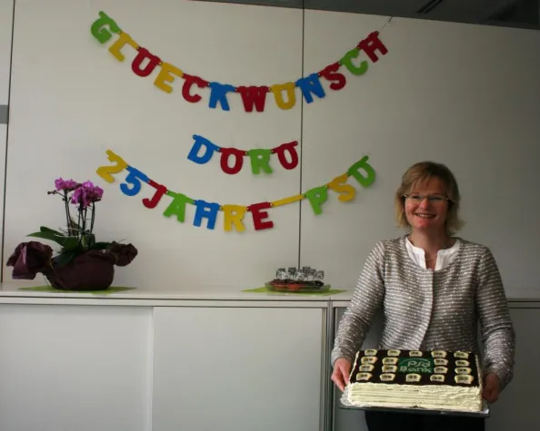 Bild: 25. Dienstjubiläum bei der PSD Bank Westfalen-Lippe eG