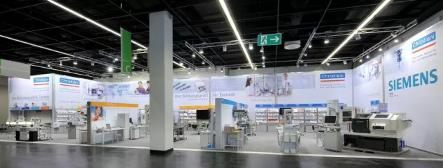 Bildung und Industrie eng verzahnt: Christiani Lehrmittel auf der Hannover Messe 2014 Bild: Bildung und Industrie eng verzahnt: Christiani Lehrmittel auf der Hannover Messe 2014